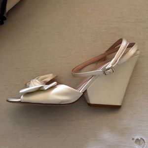 kate spade bow wedges